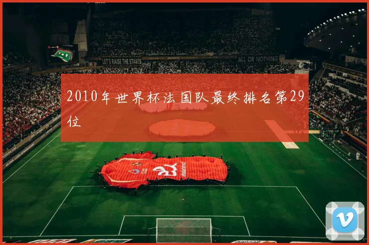 2010年世界杯法国队最终排名第29位